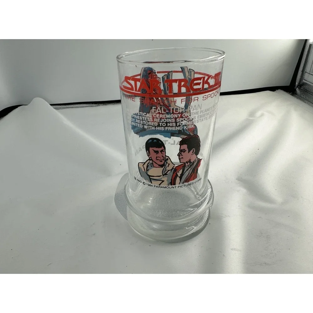 Vintage 1984 Taco Bell Star Trek 3 Movie Lord Kruge & Fal-Tor-Pan Glasses